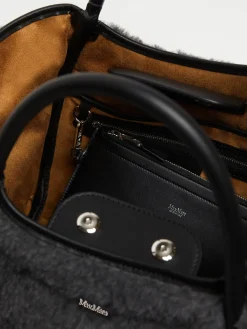 Borsa Marine small in Teddy di lana e alpaca