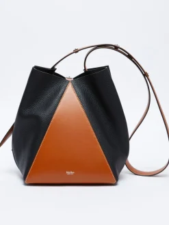Borsa secchiello media in pelle stampa cervo