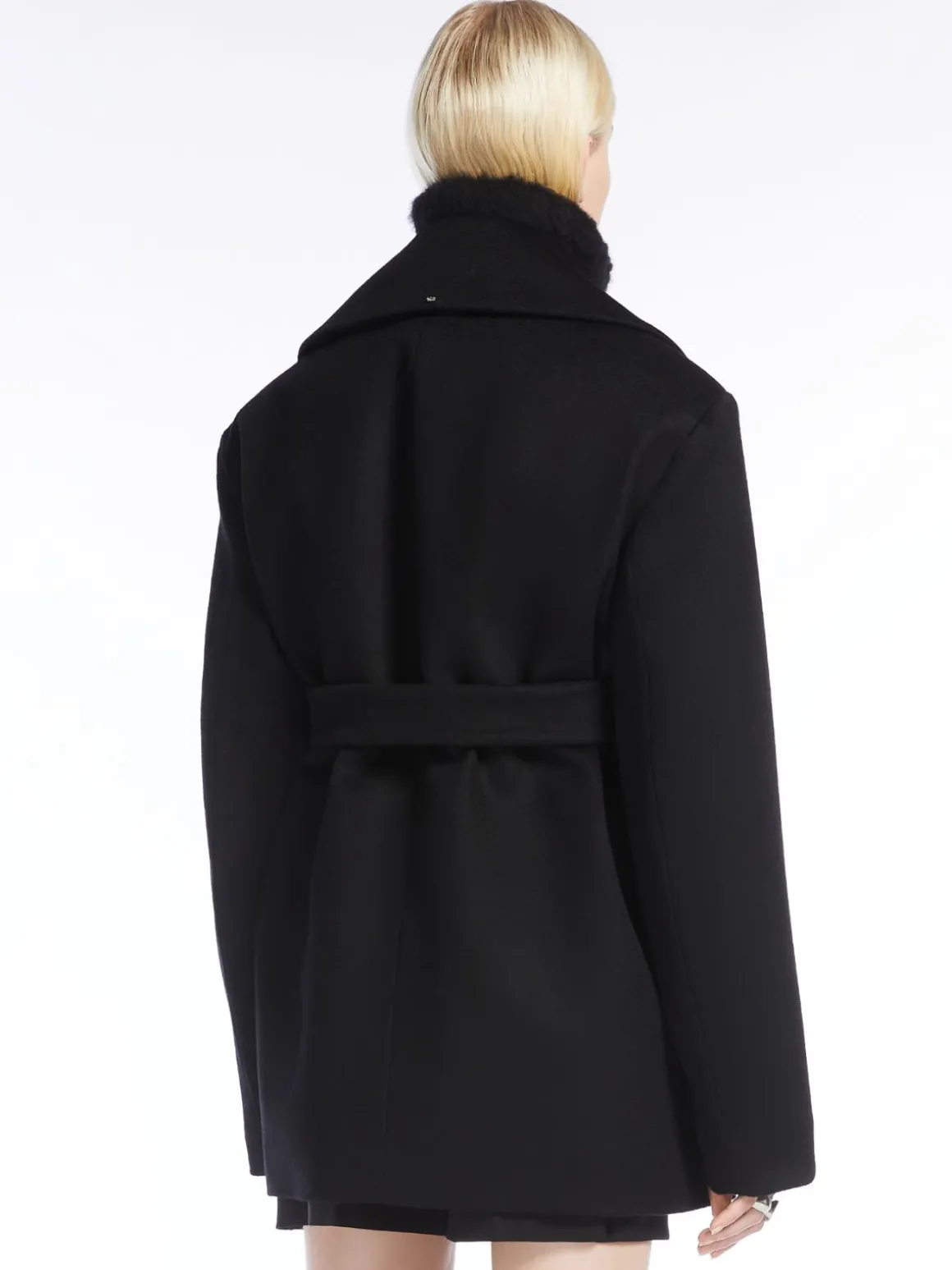 Caban oversize in misto lana