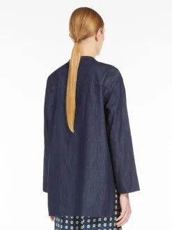 Camicia alla coreana in denim