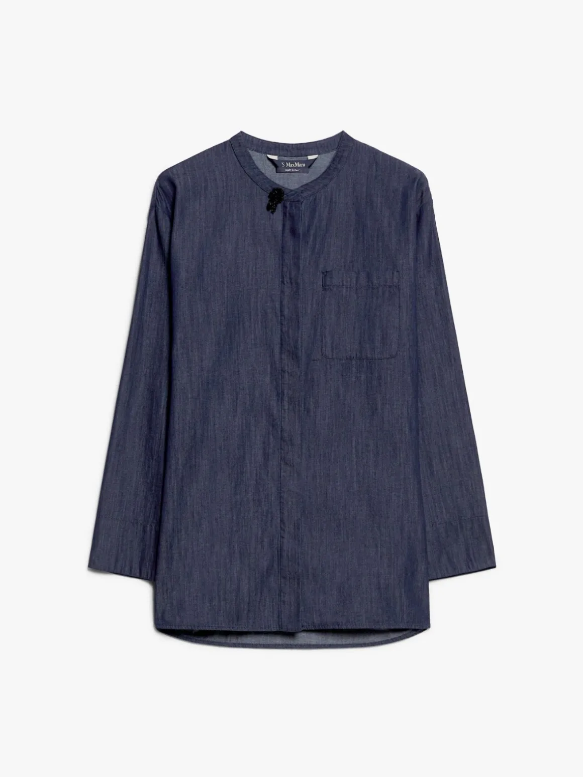 Camicia alla coreana in denim