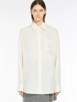 Camicia ampia in seta