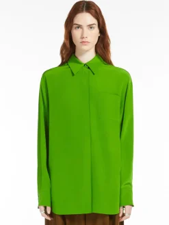 Camicia ampia in seta