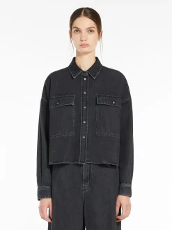 Camicia boxy in denim