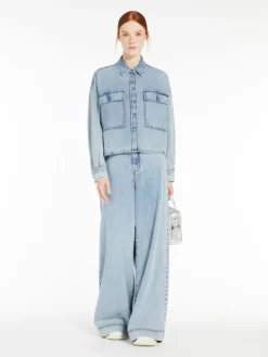 Camicia boxy in denim