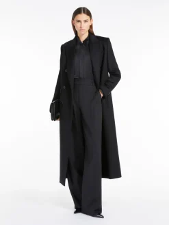 Camicia classica in raso di seta