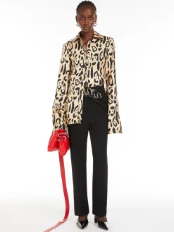 Camicia con stampa animalier