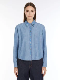 Camicia in chambray di cotone