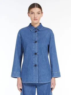 Camicia in denim stretch