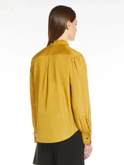 Camicia in taffetà di mista seta