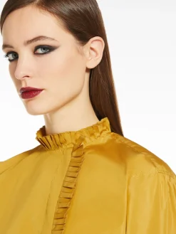 Camicia in taffetà di mista seta