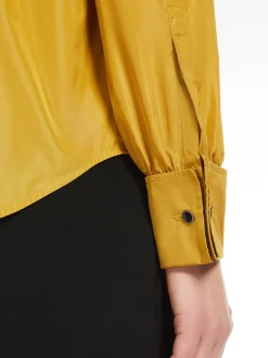 Camicia in taffetà di mista seta