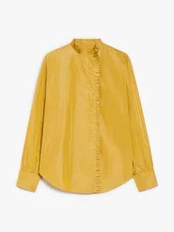 Camicia in taffetà di mista seta