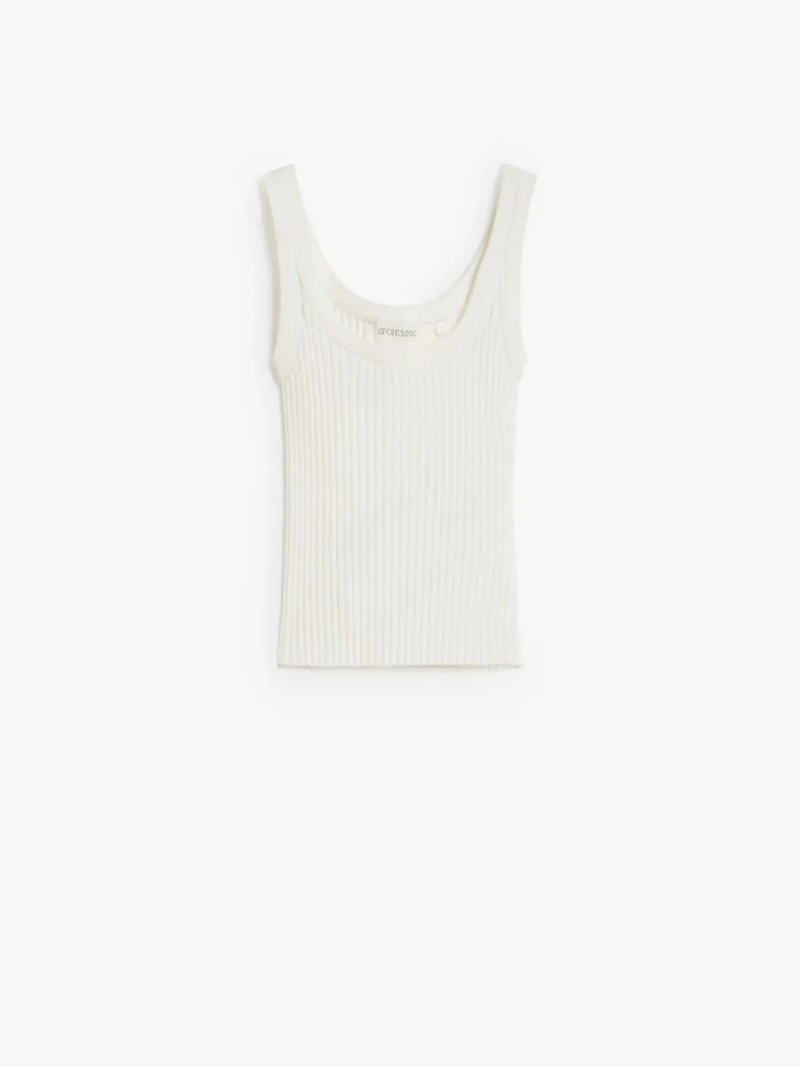 Canotta crop aderente in viscosa stretch