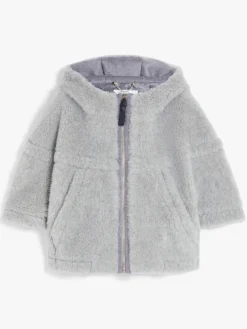 Cappa boxy in tessuto Teddy