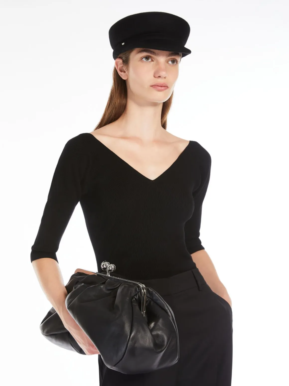 Cappello sailor in feltro