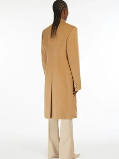 Cappotto aderente in lana