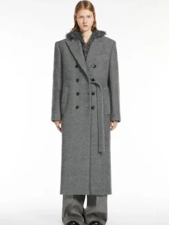 Cappotto asimmetrico in lana
