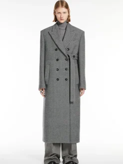 Cappotto asimmetrico in lana