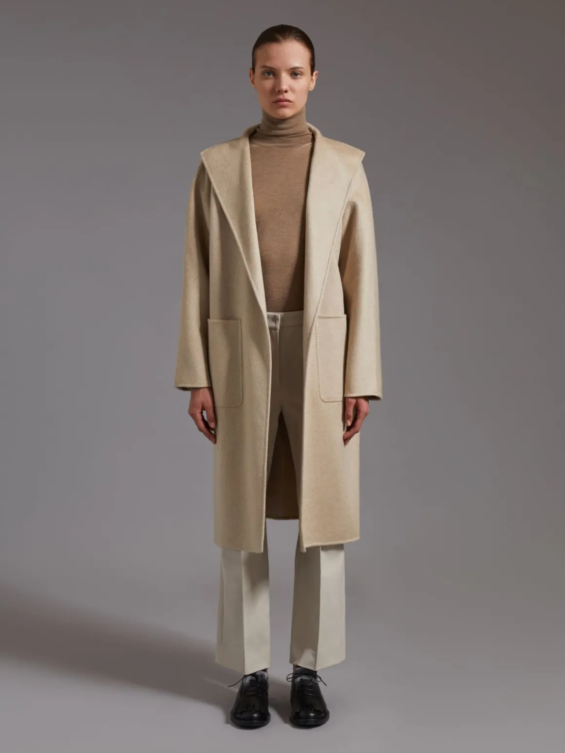 Cappotto cardigan in cachemire
