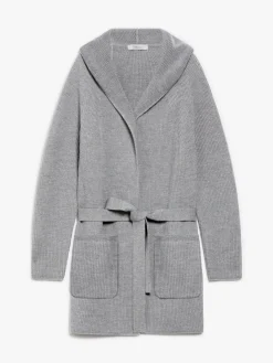 Cappotto in lana con cintura
