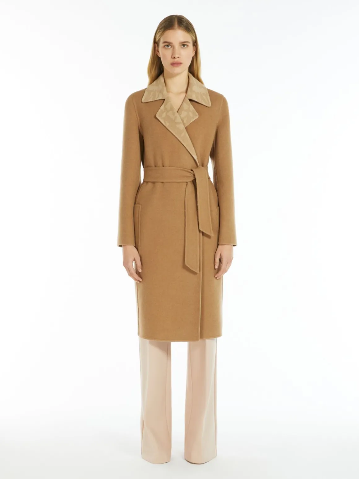 Cappotto reversibile in cammello