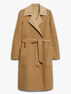 Cappotto reversibile in cammello