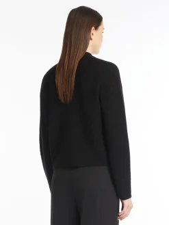 Cardigan crop in lana