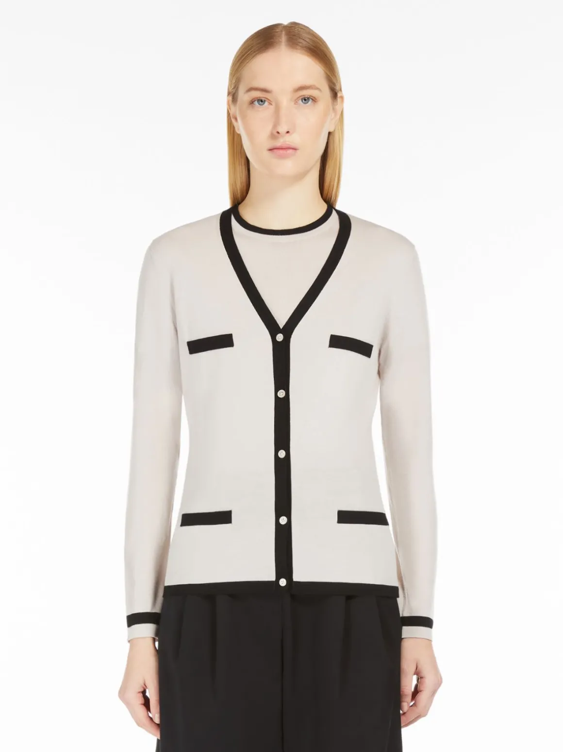 Cardigan in filato di lana