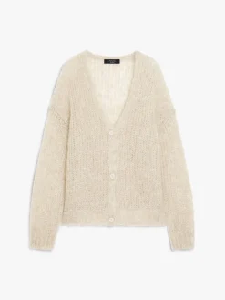 Cardigan in filato di mohair