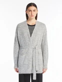 Cardigan in filato di mohair