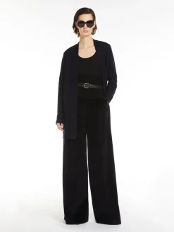 Cardigan in lana e cachemire con paillette
