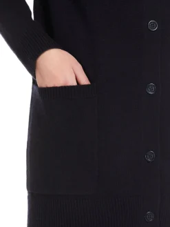 Cardigan in lana e cachemire con paillette