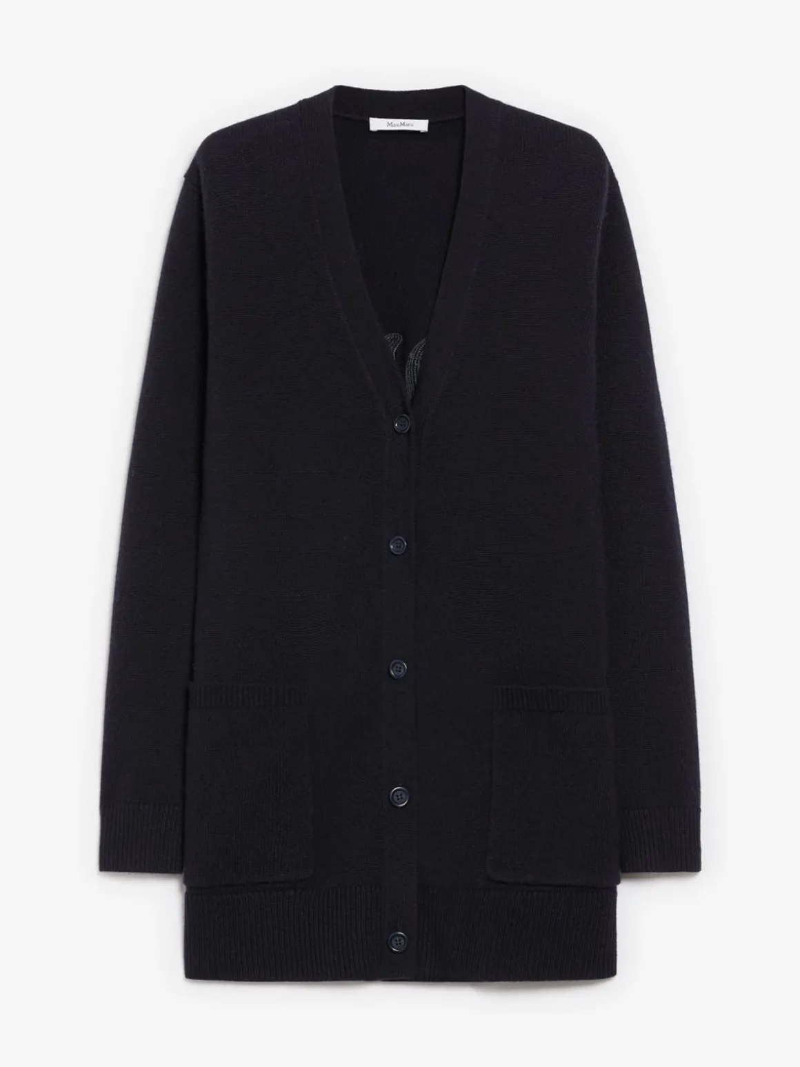 Cardigan in lana e cachemire con paillette