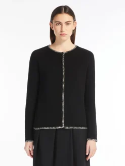 Cardigan in lana e cachemire