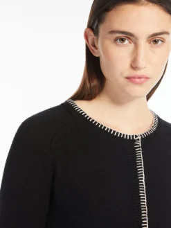 Cardigan in lana e cachemire