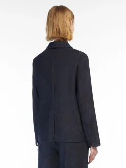 Giacca monopetto in denim