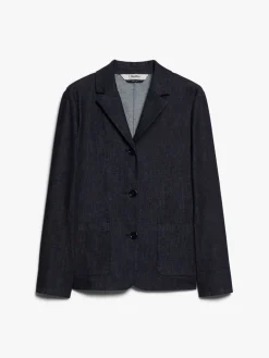 Giacca monopetto in denim