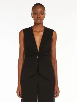 Gilet in cady e seta
