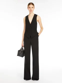 Gilet in jersey di viscosa