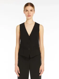 Gilet in jersey di viscosa