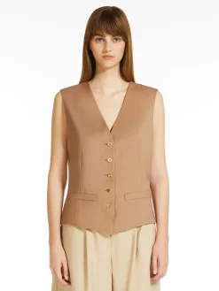 Gilet in tela di lana