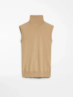 Maglia a lupetto smanicata