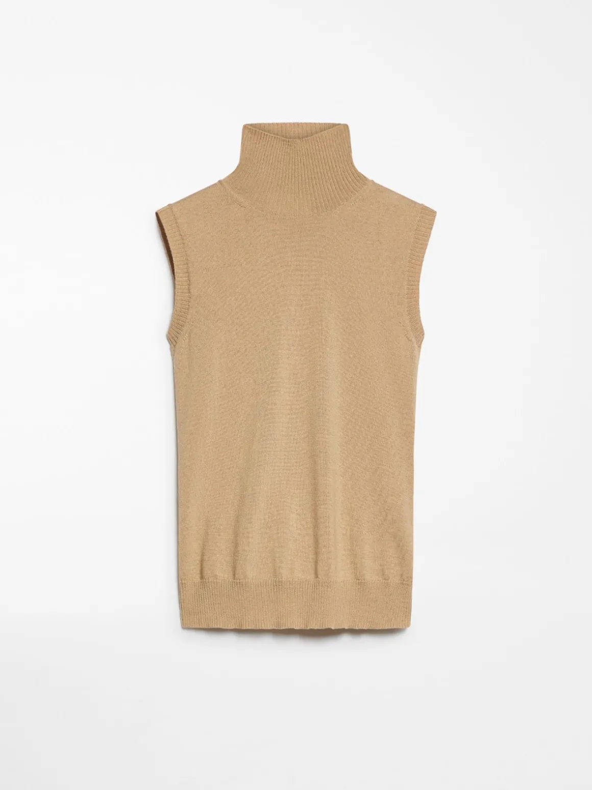 Maglia a lupetto smanicata