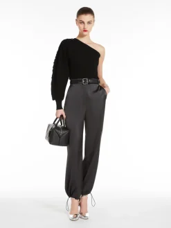 Maglia monospalla in viscosa