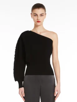 Maglia monospalla in viscosa