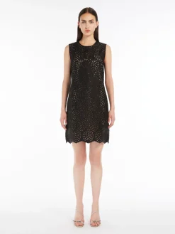 Minidress in satin ricamato