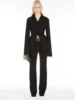 Pantalone aderente in jersey crêpe