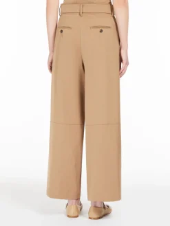 Pantalone ampio in gabardina