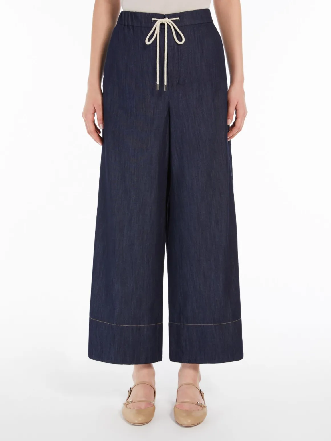 Pantalone jogging in denim